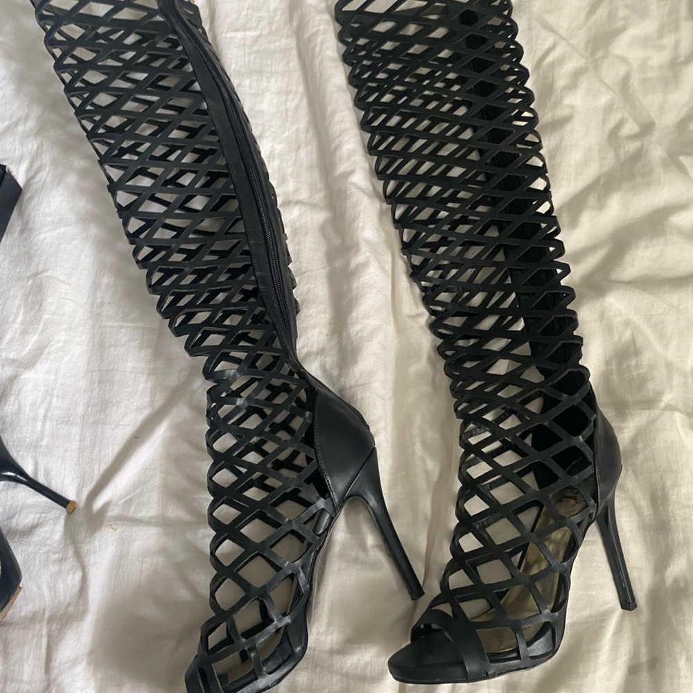 knee high lcl heels/boots